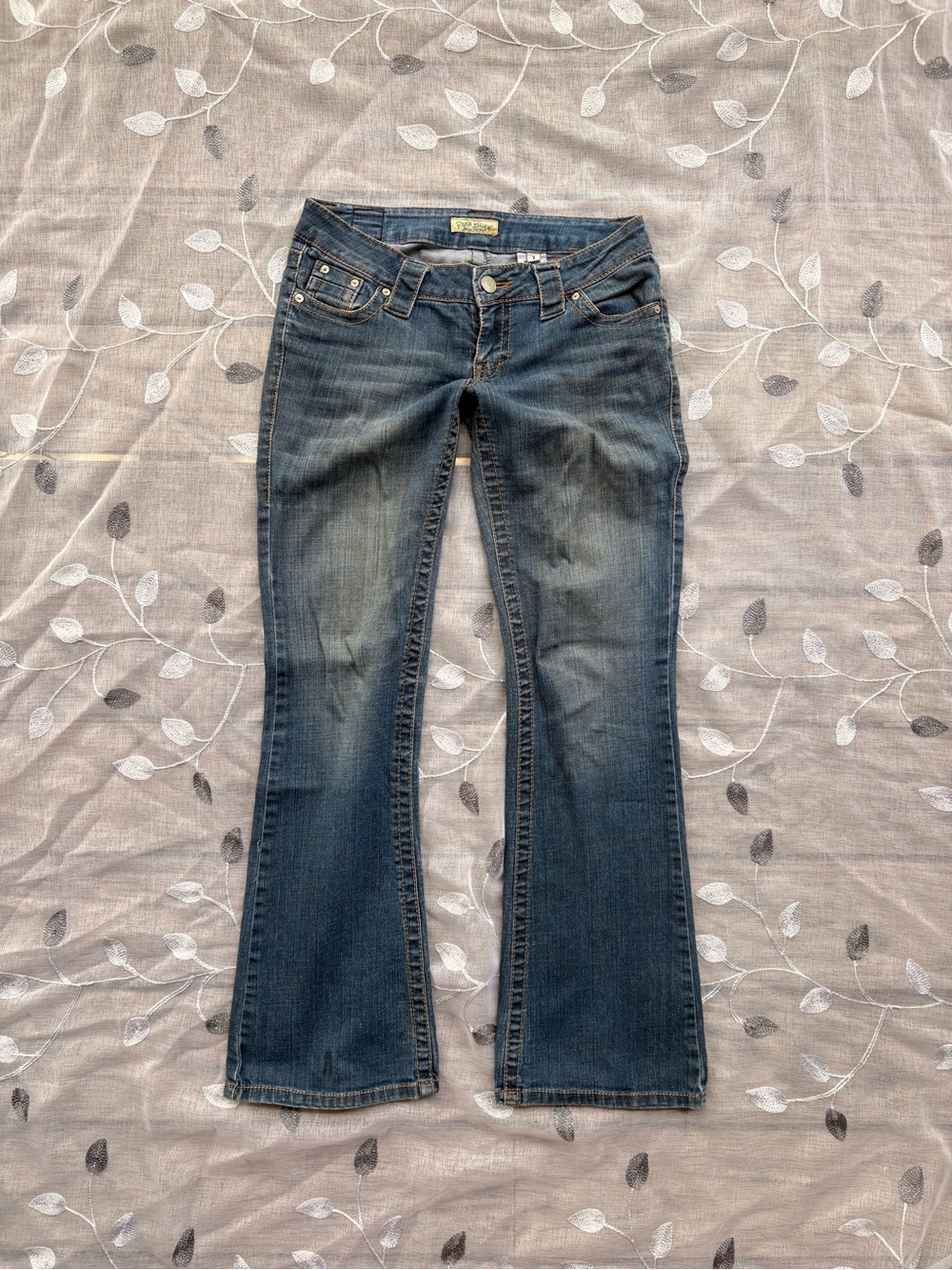 Y2K Paris Blues Bootcut Blue Denim Jeans Low-mid riseMedium Wash Size 7